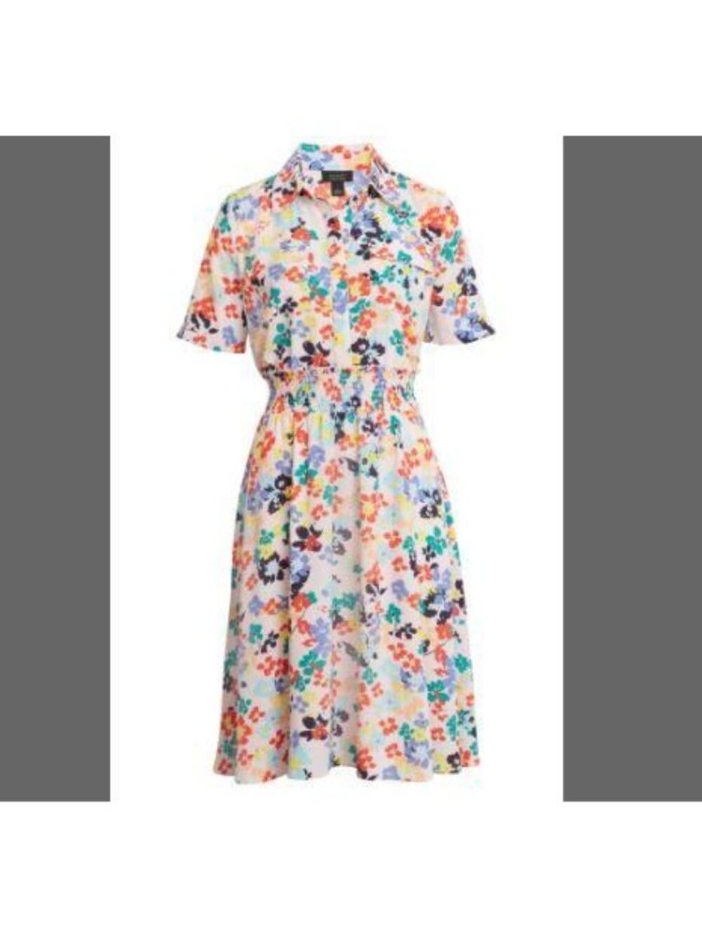 NEW Halogen X Atlantic-Pacific Dress Floral Utility Fairy Garden Womens S